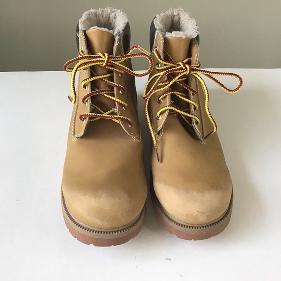 SmartFit Waterproof Boots Kids Size 4.5 Faux Leather Fleece Lined Skid Resistant - Picture 7 of 14